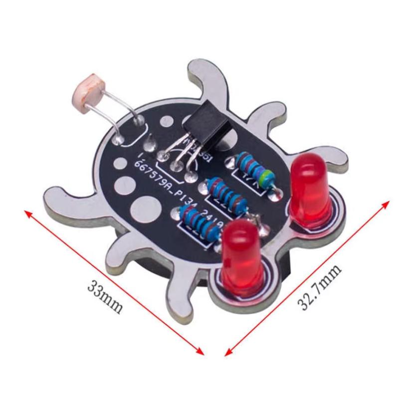 Weevil Eye Electronic Diy Kit Photosensitive Led Light For Beginners Electronics Learning Kit
