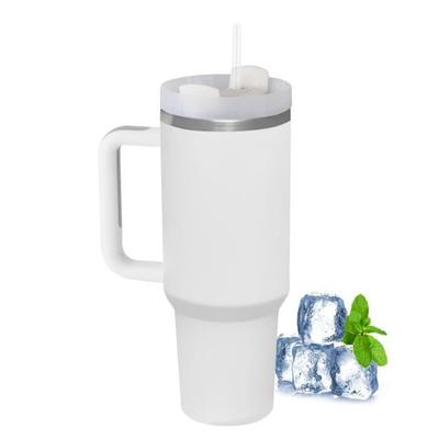 Mug - Stainless Steel - 40oz Car Mug II - Large Capacity - Insulated - Easy Grip