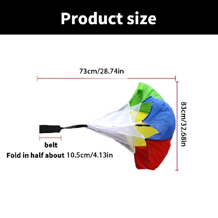 Speed Drill Training Parachute for Strength Training, Running Speed Parachute Speed Resistance Parachute with Strap