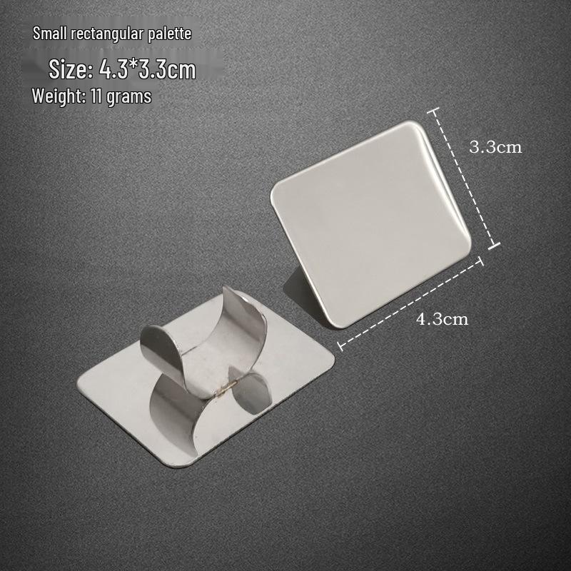 Stainless Steel Nail Art Color Mixing Palette and Finger Ring