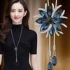 Korean High-End Luxury Sweater Necklace: Simple Autumn/Winter Pendant Accessory