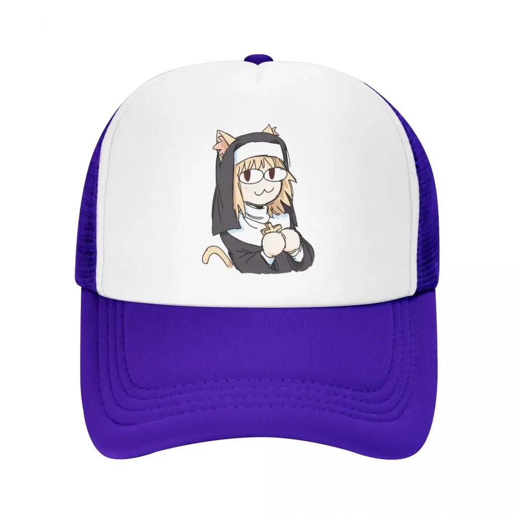 Custom Cute Cat Girl Neco Arc Baseball Cap Women Unisex Adjustable Tsukihime Anime Trucker Hat Streetwear Snapback Dad Hats
