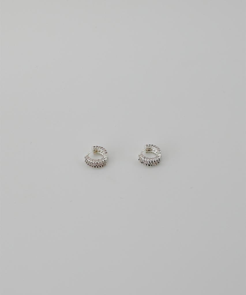 Febor Gleam Pave Earring_Silver
