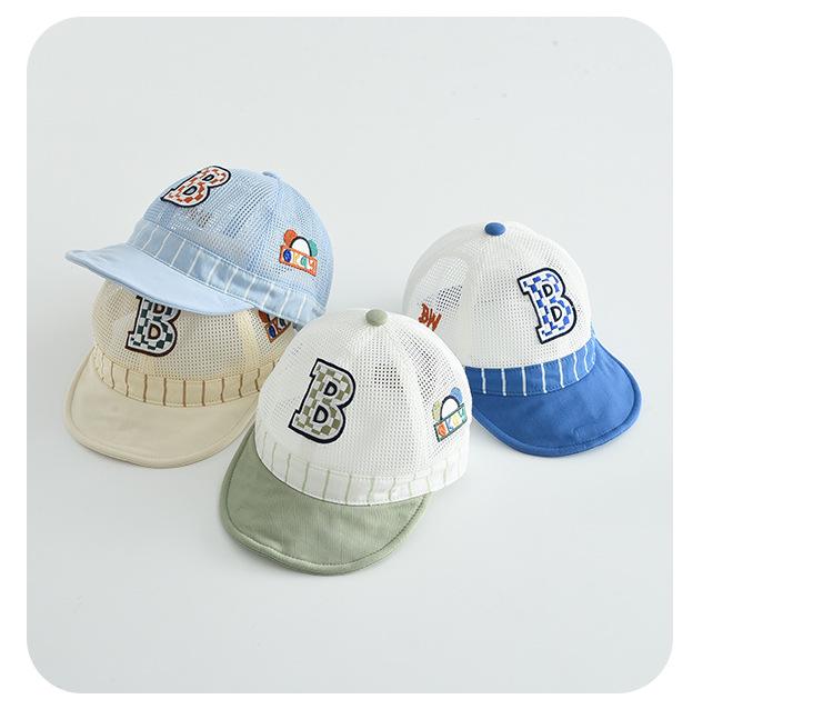 Kids' Breathable Mesh Baseball Cap - Soft Brim Sun Hat for Outdoor Sports