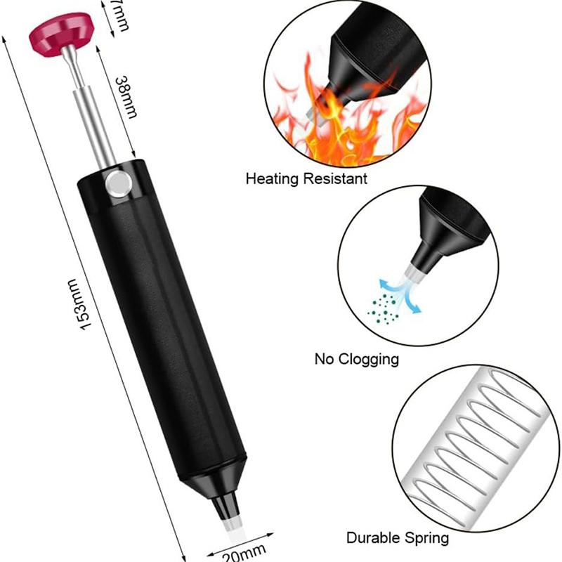 Powerful Vacuum Iron Welding Repair Tool for Electronic Component Aluminum Desoldering Pump Suction Tin Gun Soldering Sucker Pen