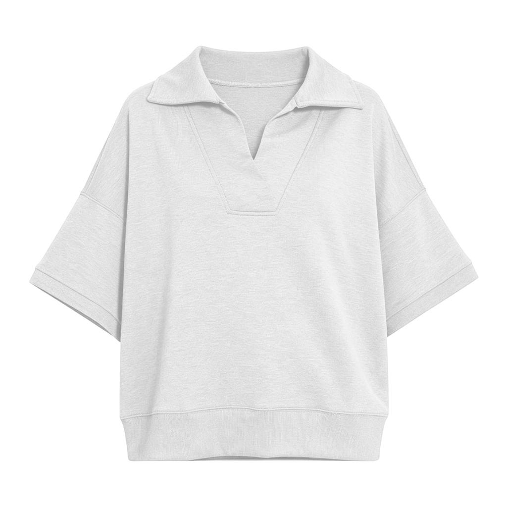 Women's Fashion Color Loose Fit Long Sleeve Casual Sweatshirt