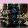 Acrylic Christmas Snowflake Ornament Double Layer Ice Crystal For Holiday Decor