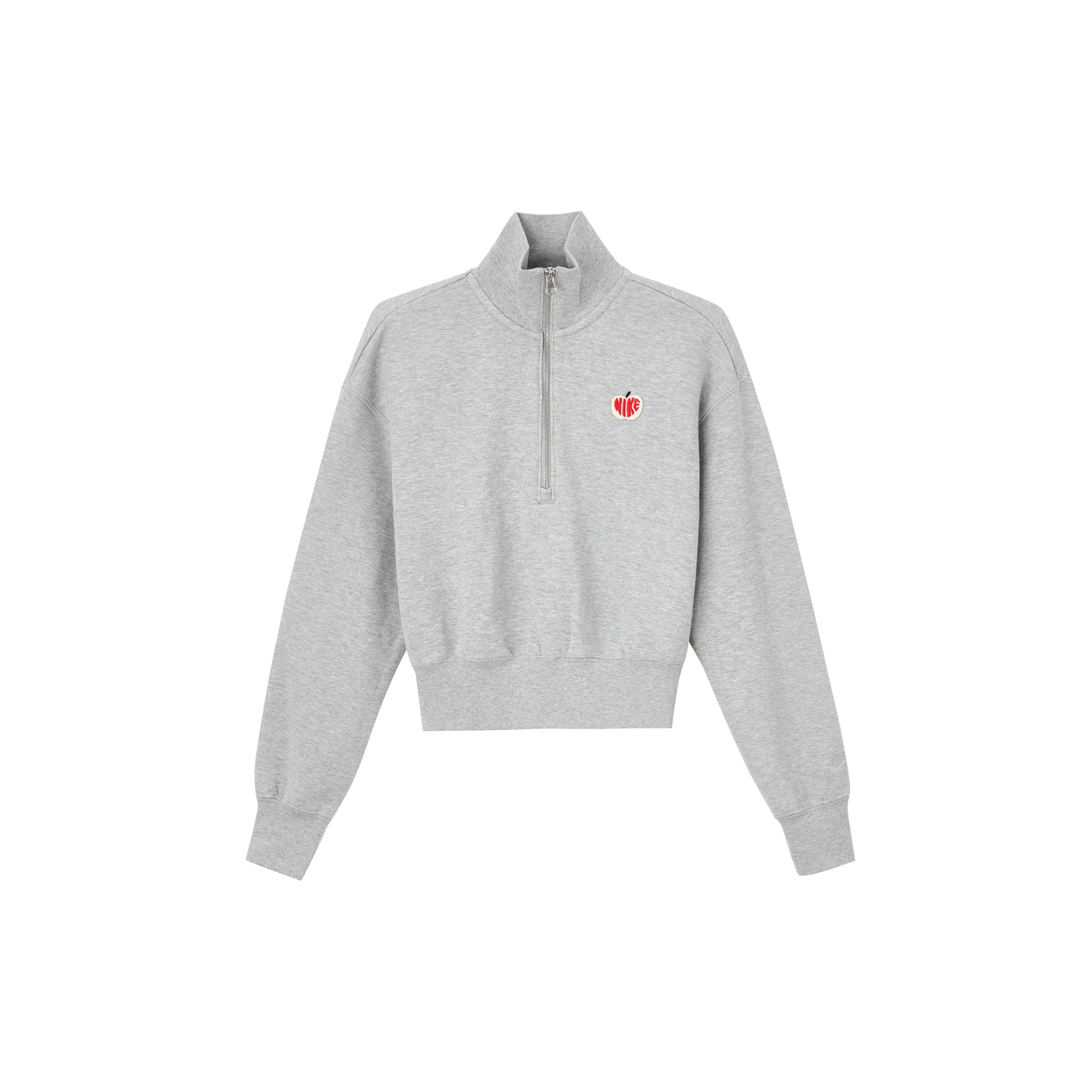 

Nike Sportswear Phoenix Fleece Stand Collar Comfortable Sports Short Half Zip Sweatshirt Women sweatshirt Dark-Gray HV8731063 S