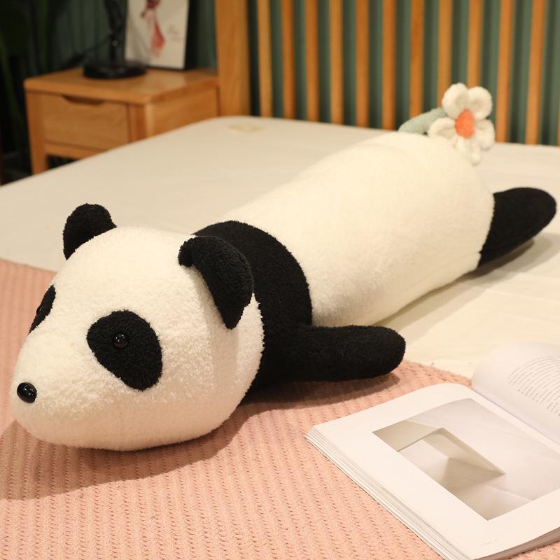 Cartoon Animal Fox Elephant Panda Throw Pillow Plush Toy Doll Girl Sleeping Soothing Long Pillow Rag Doll