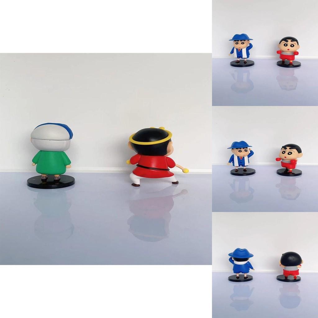 Cute And Colorful Crayon Shin-chan Character Figurines For Desk And Car Display
