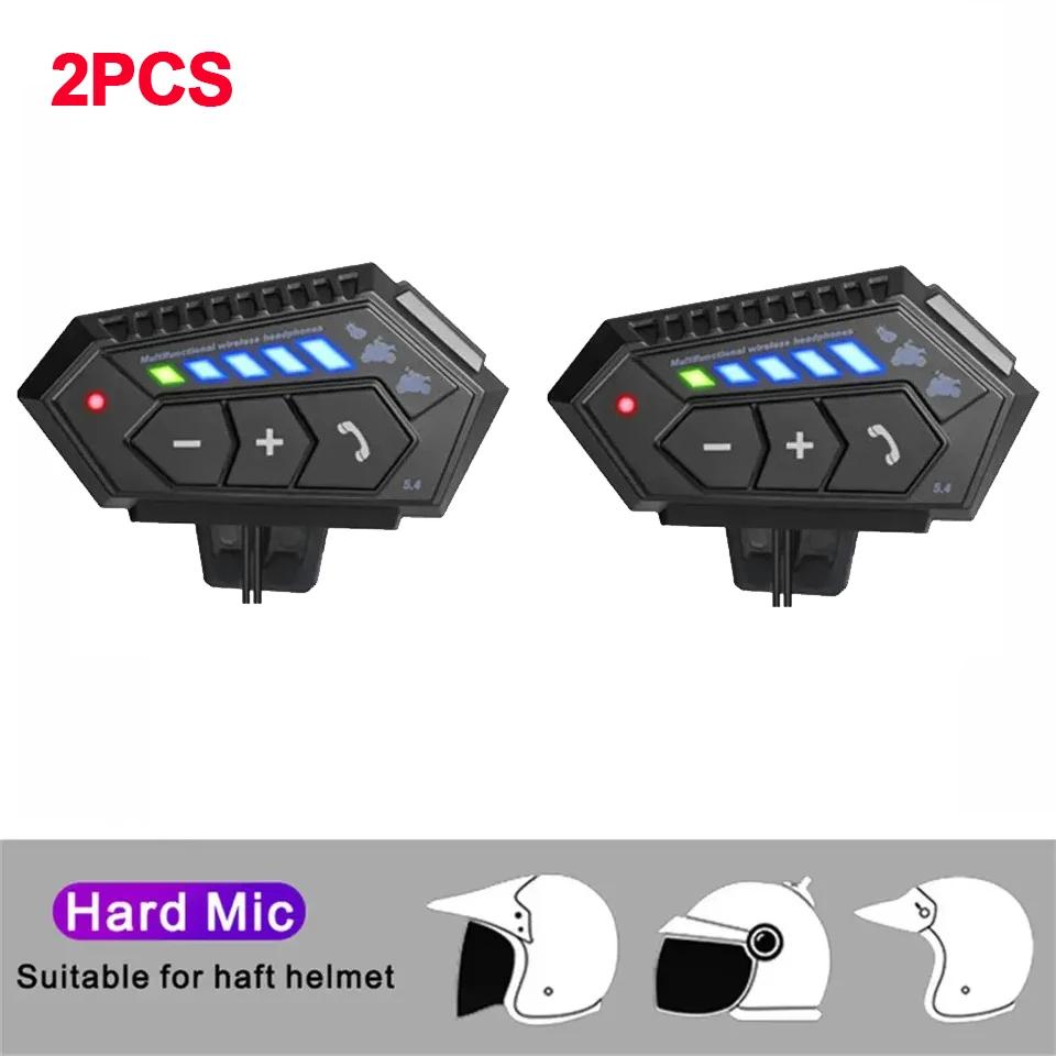 Bluetooth 5.4 Helmet Headset Motorcycle Waterproof Earphone MP3 Music Player Speaker Wireless Hands-free Call Phone Kit for Moto