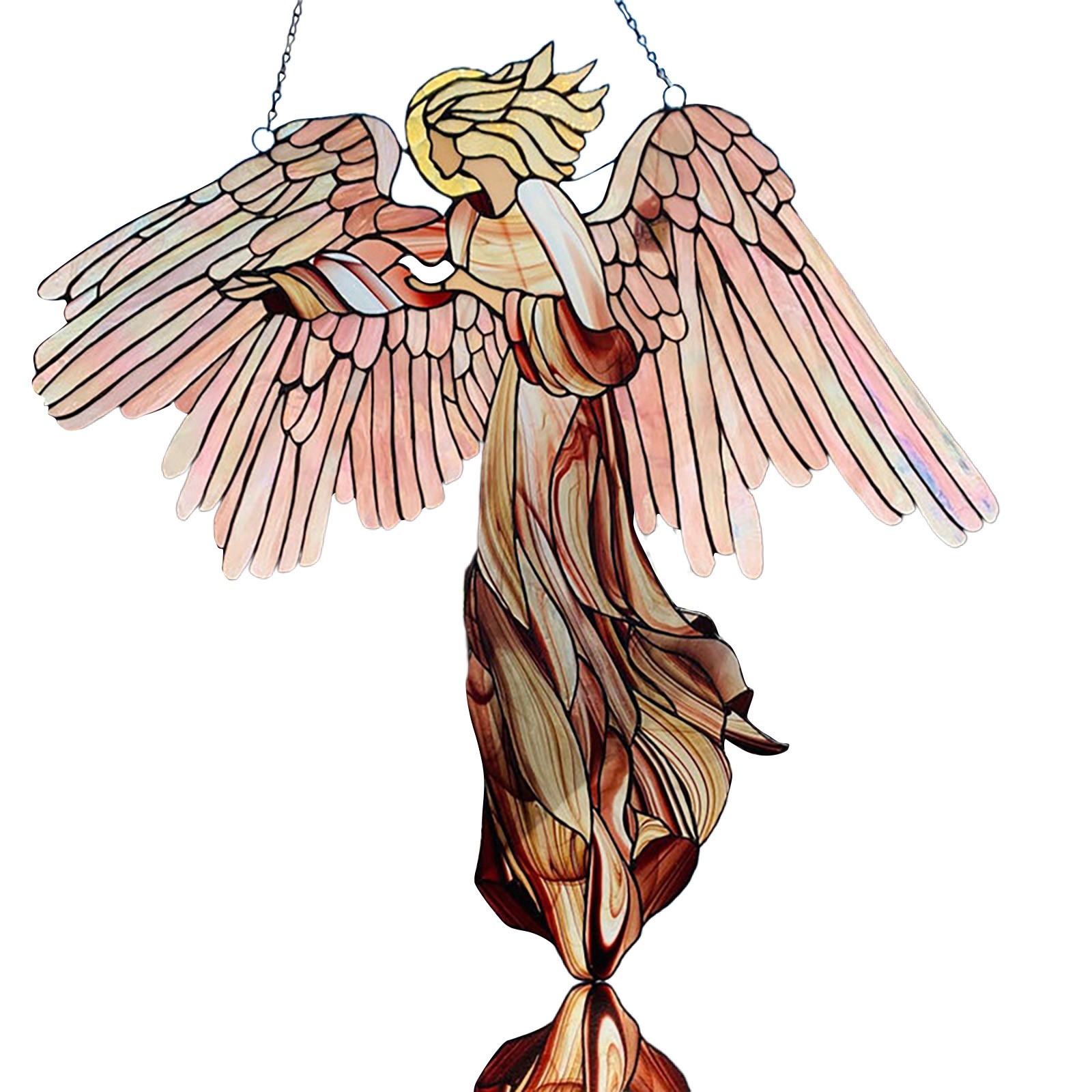 

Витражный «Ловец солнца» акриловый ангельское стекло оконный сад домашний подвесной декор подвеска One Size