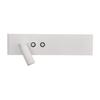 Modern Wall Sconce for Reading, White, Left, Neutral Color, LED, 10W+3W, Movable Tip, Switch, RESORT Milagro
