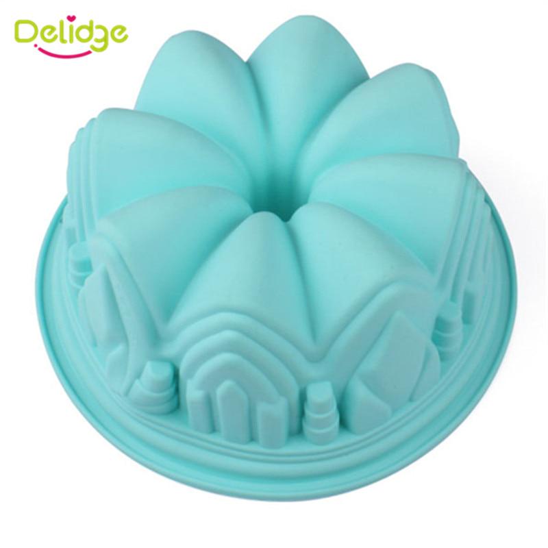 Silicone Mold 1PC Big Crown 3D Birthday Cake Decorating Tools Bread Fondant Mold Baking Pastry Tool