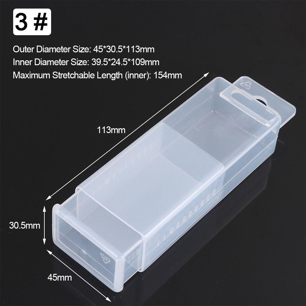 1Pcs Adjustable Height Drill Tool Box Plastic Clear Twist Drill Boxes Telescoplc Rectangular Parts Storage Case
