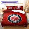 Eintracht Frankfurt Custom Name Pattern Bedding,Quilt Set Quilt Cover Pillowcase Home Birthday Gift(1 * Duvet Cover + 2 * Pillowcase, Without Core)