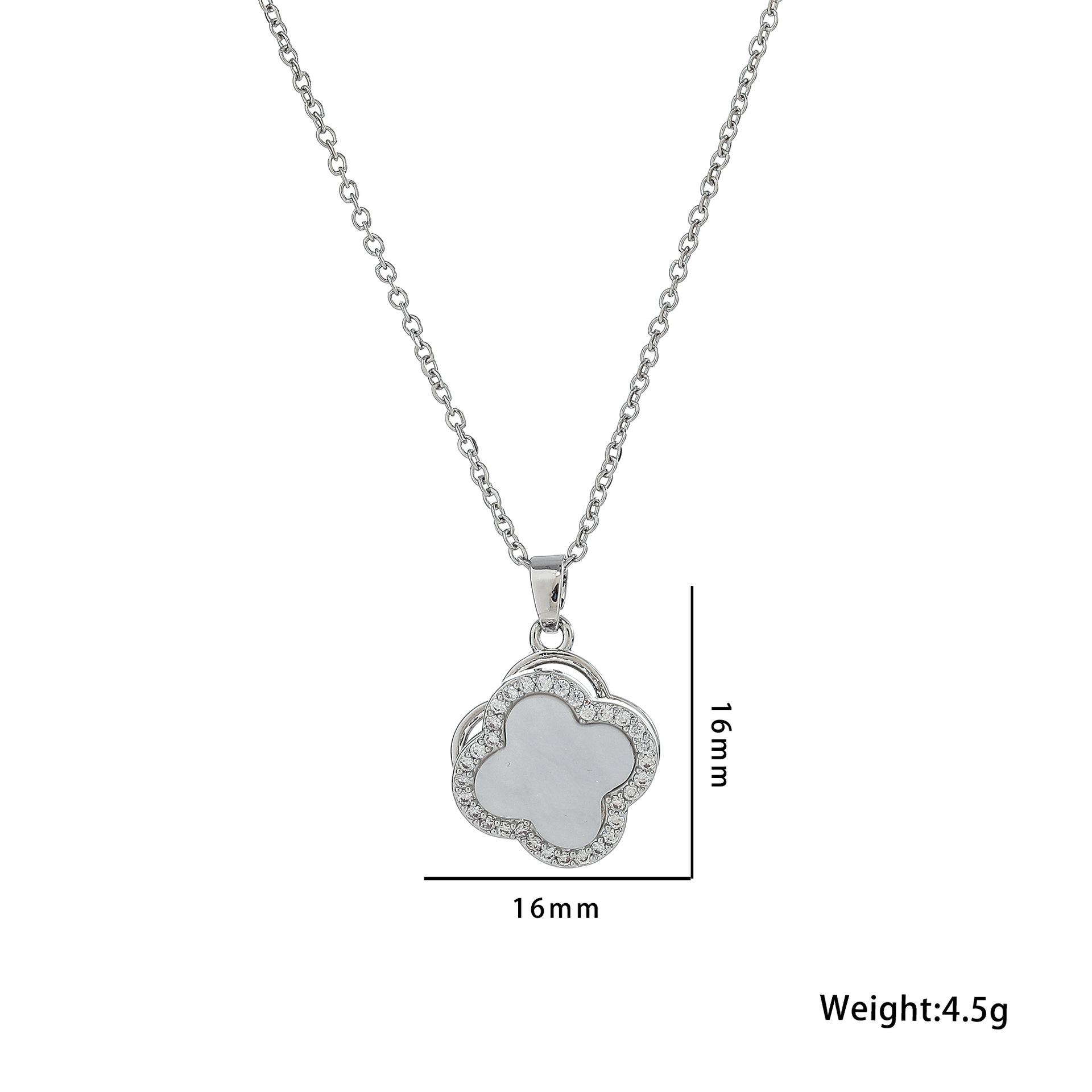 

Титановая сталь 360° вращающееся двухслойное колье-чокер в корейском стиле с четырехлистным клевером