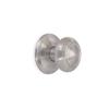Emuca bouton de porte d'entrée, modèle fedora, ø70mm poignée pour porte d'entrée, acier inoxydable, nickel satiné