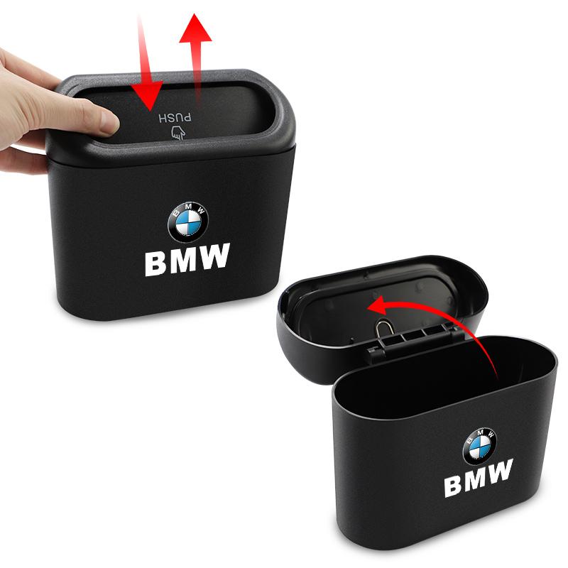 2026 Hot Portable Car Trash Can Hanging Organization Storage Box Sticker For BMW X1 X3 X4 X5 E46 E90 F20 E60 E39 F10 M1 M2 M3 M5 M6 E87