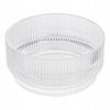 Glass Ribbed Salad Bowl,, Selena, 1 Piece