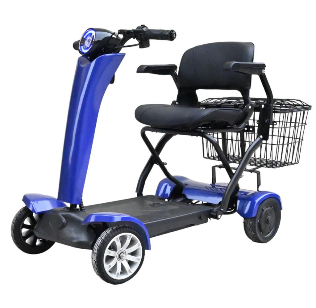 Wholesaler 250w Dual Motor Powerful 4 Wheels Electric Automatic Folding Mobility Scooter For Disabled