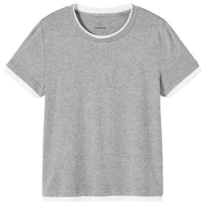 Hotwind Women's Spliced Short Sleeve T-Shirt