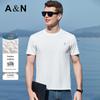 Antonio Herren Wolkenkomfort Seidenmischung Kurzarm-T-Shirt