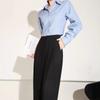 Black Loose and Thin Wide-leg Pants Casual Long Pants Women's Spring and Autumn Commuter Drape Suit Pants