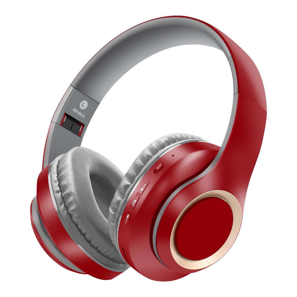Head-mounted Bluetooth Wireless Headphones with Large Earcups, Retractable Metal Design, Matte Finish, New Private Mold