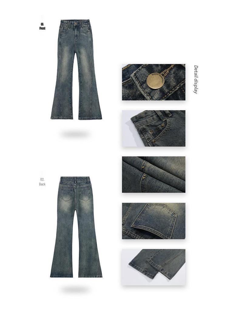 Women's 2026 High-Waisted Micro-Flare Designer Jeans - Retro Style