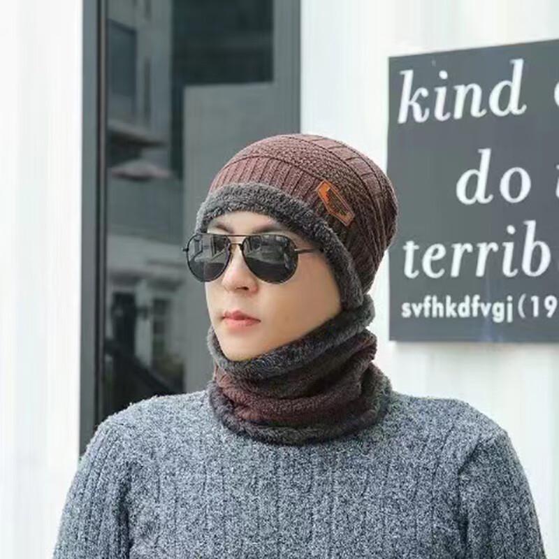 Unisex Outdoor Warm Knitted Hat & Scarf Set