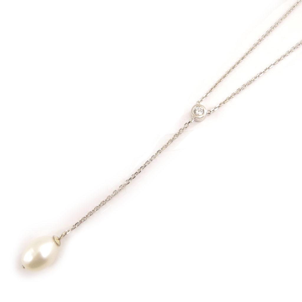 Les Trésors De Lily [C9449] - Stříbrný náhrdelník 'Unique' Stříbrně bílý (rhodiovaný) - 8x1 cm