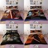 Star Wars Print Film Duvet Comforter Quilt Cover Bedding Set With Matching Pillowcases For Elegant Childrens Room Decor
