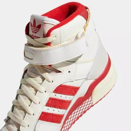 adidas Forum 84 High Cloud White Team Power Red GY6972 Men's Size