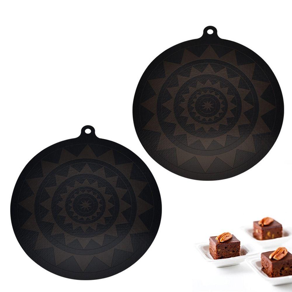 Black Induction Hob Protector Mat High Temperature Resistance Silicone Induction Cooktop Protector Pot Mat Placemat Pot Mat