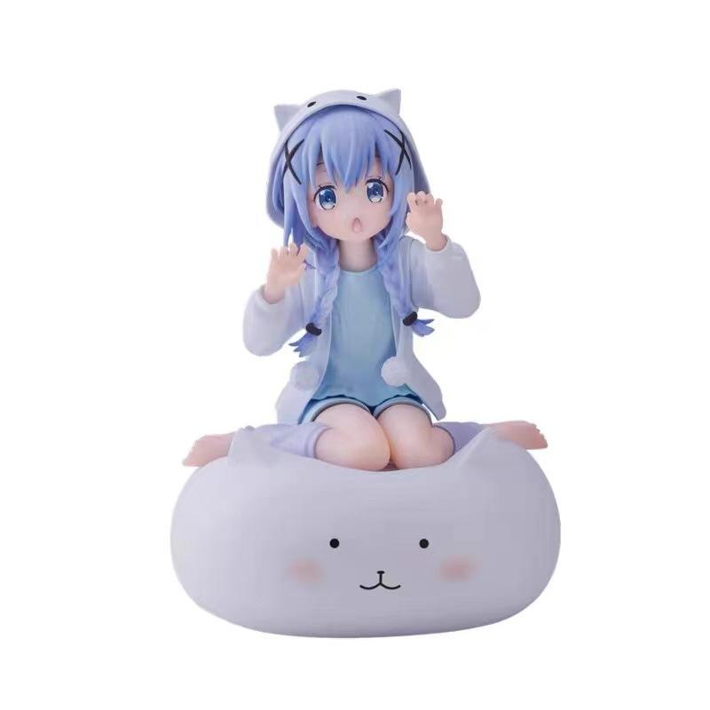 Products New Would You Like Some Rabbits Today A Series Of Cute Hand-Held Sitting Posture Kafuu Chino Ornaments Collection Toys