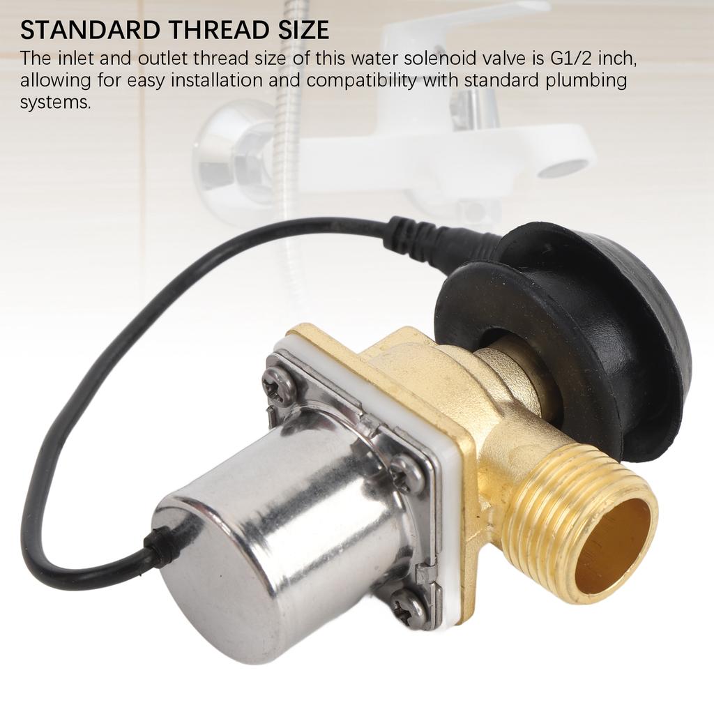 Elektrisches Magnetventil Edelstahl G1/2 G3/8 Wasserkontroll-Magnetventil für automatische Schaltersteuerung