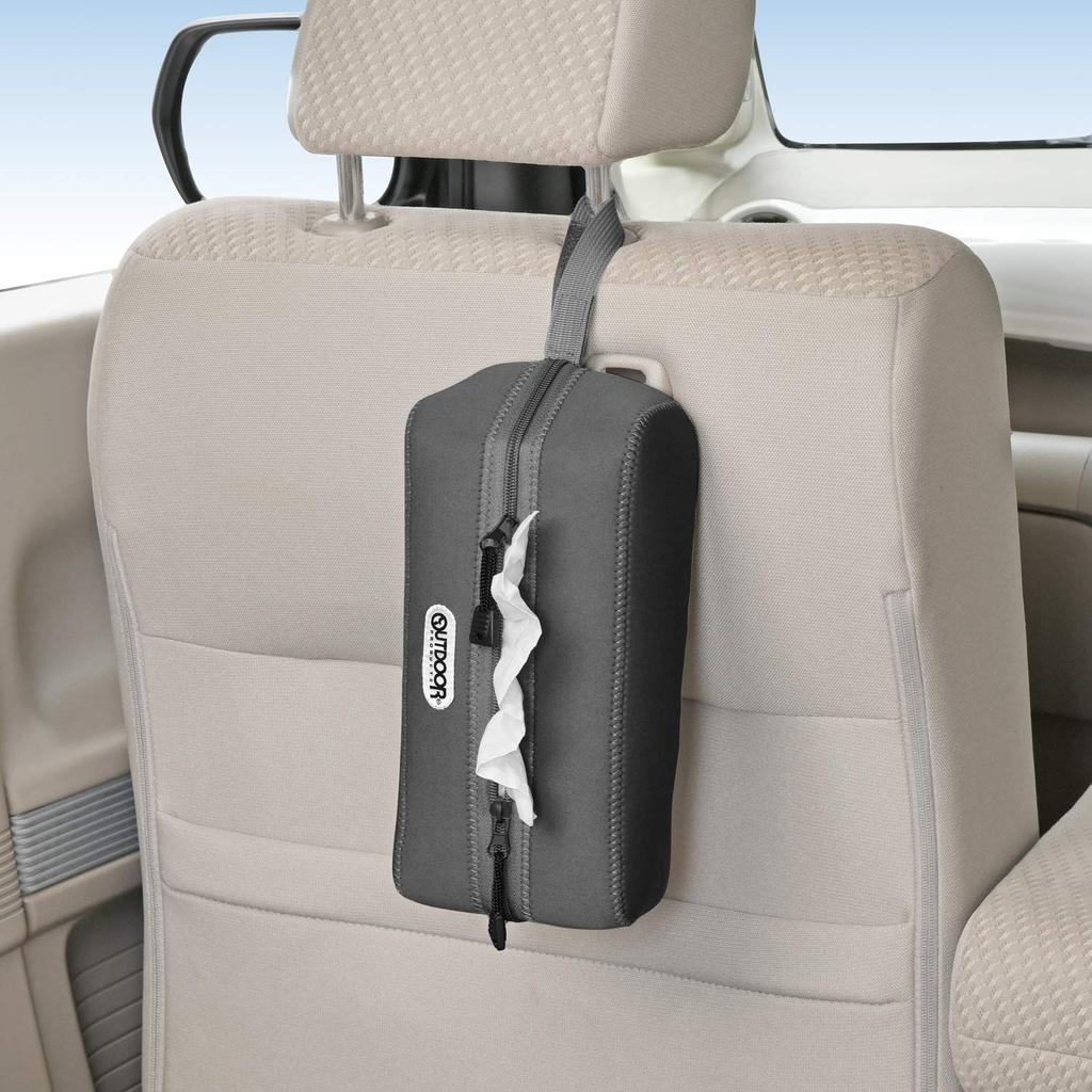 OUTDOOR PRODUCTS Tissue Cover Car Interior Supplies Standing Type Hanging OD36 Headrest Wetsuit Material Car Tissue Cover SEIWA &