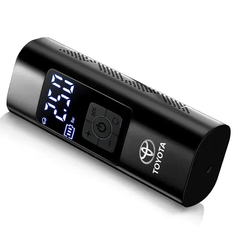 Car Tire Inflator Smart Digital Inflatable Pump For Toyota Yaris Corolla Avensis Aygo Vitz Vios Yaris Mark-X Mirai Accessories