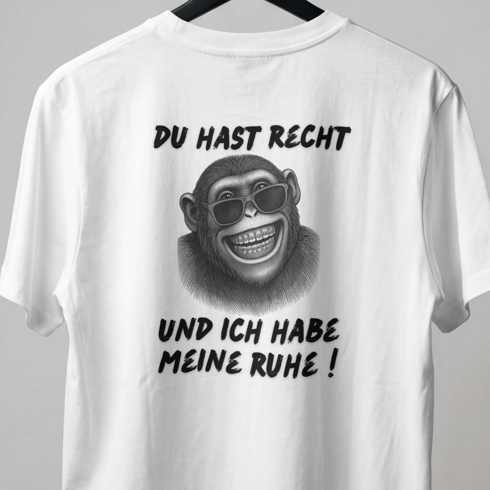 Funny Monkey T-Shirt You re Right Shirt Funny Saying Monkey Humor Gift Sarcasm Tee Statement Fun Style Top L