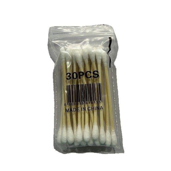 

Dual-Headed Cotton Swabs: Disposable Bamboo Stick Swabs for Cosmetics, Ear Cleaning, and Household Use