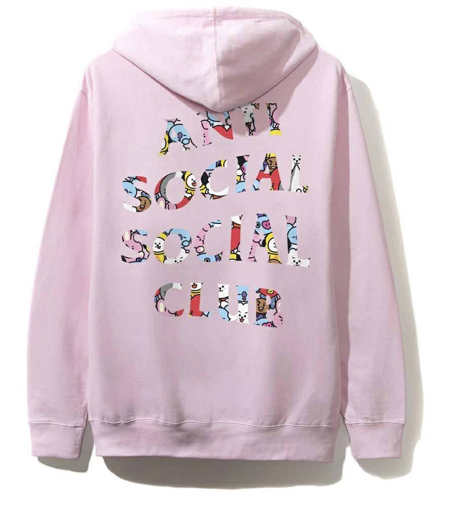 

[Б/У] Розовое худи коллаборации ASSC x BT21, размер S, BTS