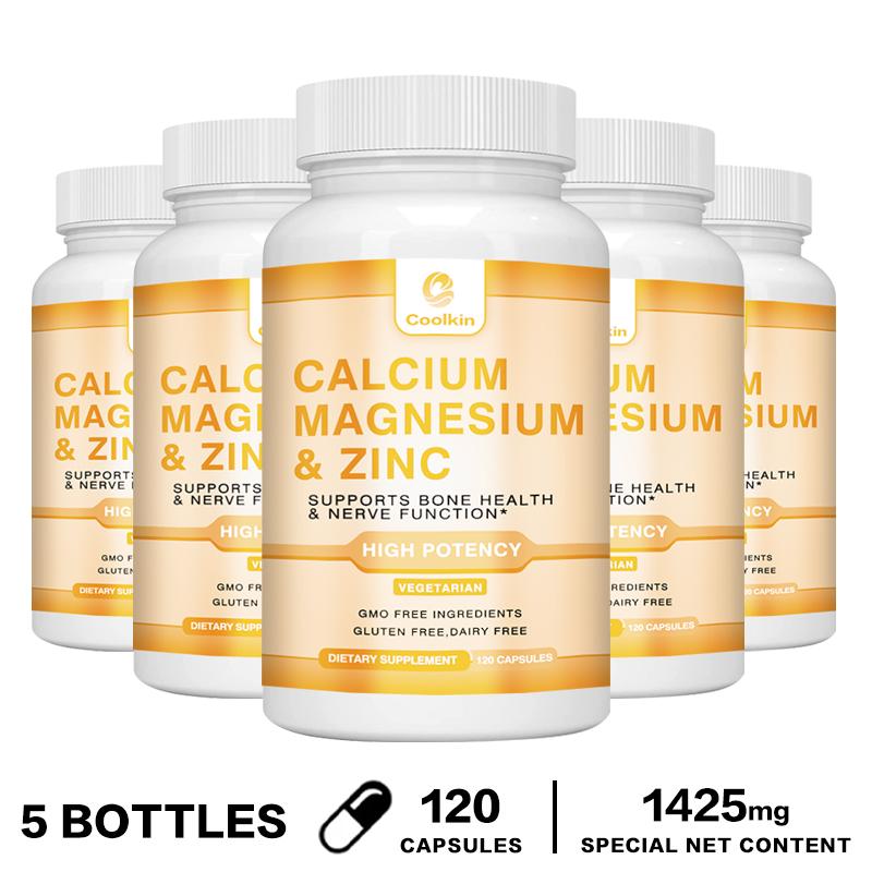 Coolkin Calcium, Zinc and Magnesium Complex Capsules: High in content, gentle and easily absorbed, suitable for both men and women.