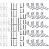 Whiteboard Mounting Hardware Kit with Metal Brackets Screws and Expansion Tubes Providing Stable Installation Support