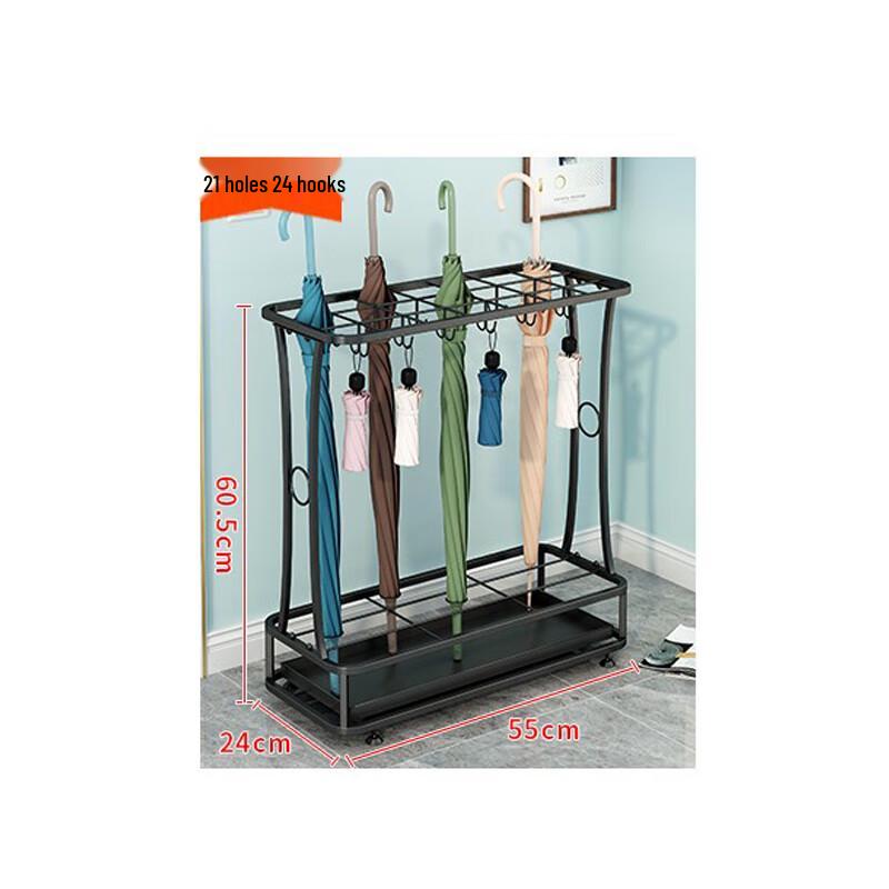 Entryway Umbrella Stand with Hooks