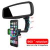 Adjustable Telescopic Car Rearview Mirror Mount Phone Holder Universal Phone GPS Video Shooting Bracket 360° Rotating