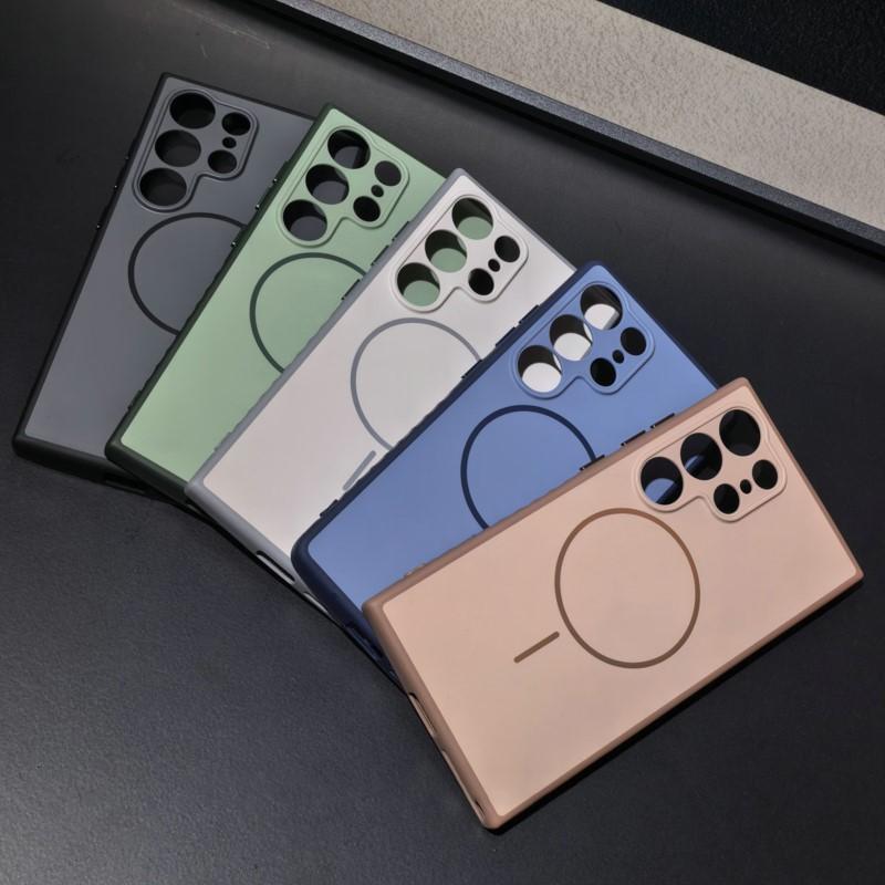 Phone Case For Samsung Galaxy S26 S25 S24 S23 S22 Plus Ultra Matte Shockproof For Magsafe Wireless Charge Magnetic Cover