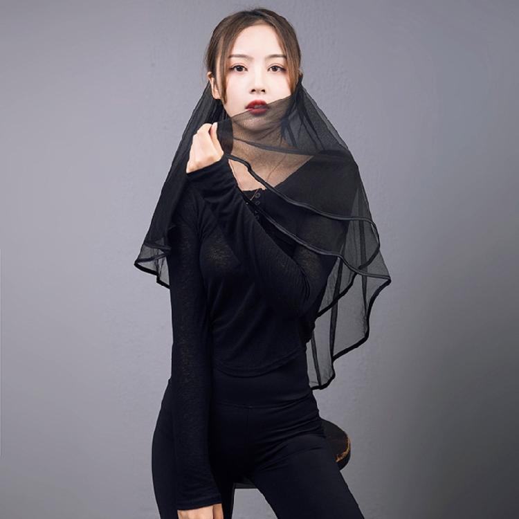 Hochzeitstüll Brautspitzen-Schleier mit Schleife/Blumenbesatz Eleganter Schleier für Brautjungfern