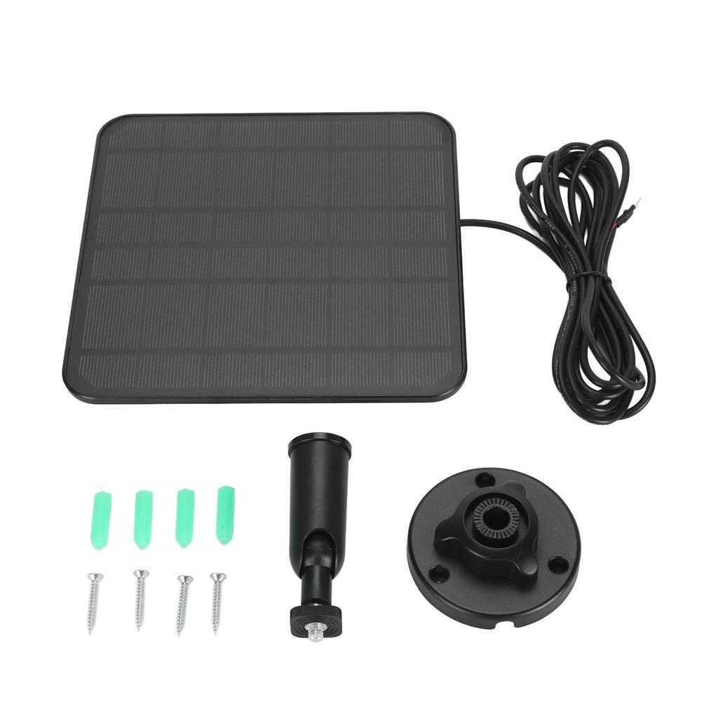 12W Solární panel pro zvonek IP66 Vodotěsný 360 Stupňů Nastavitelný Držák Kamera Solární panel