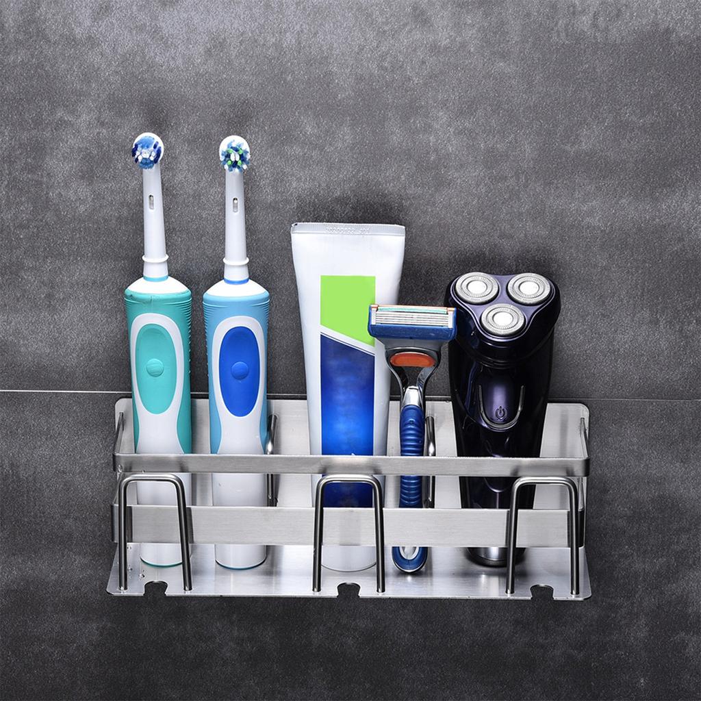 Premium Bathroom Toothbrush Holder Stainless Steel Bathroom Toothbrush Organizer